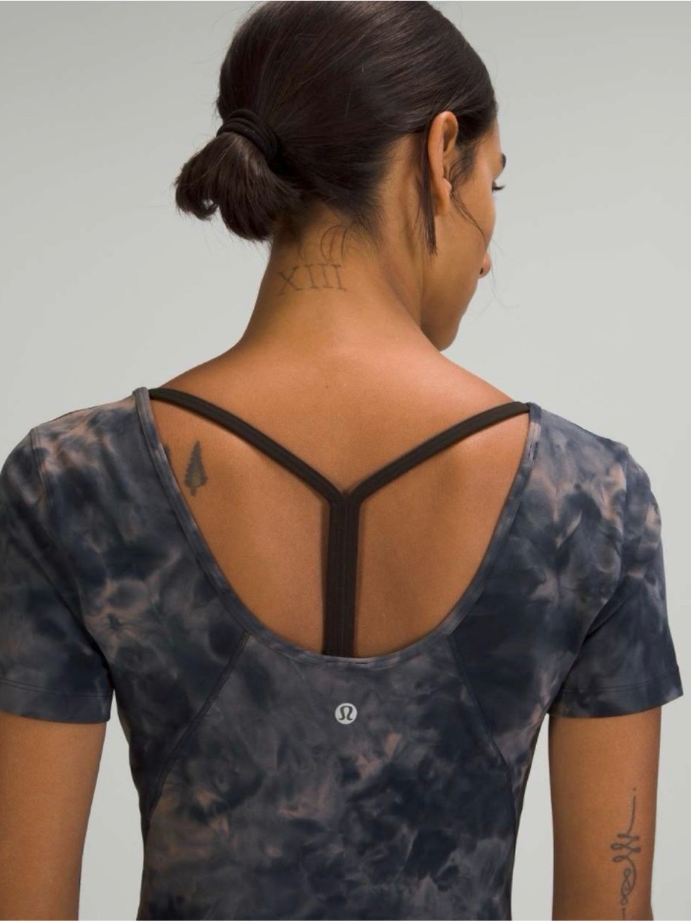 Lululemon Align T-shirt Diamond Dye Lunar Rock True Navy 4 - Picture 4 of 8